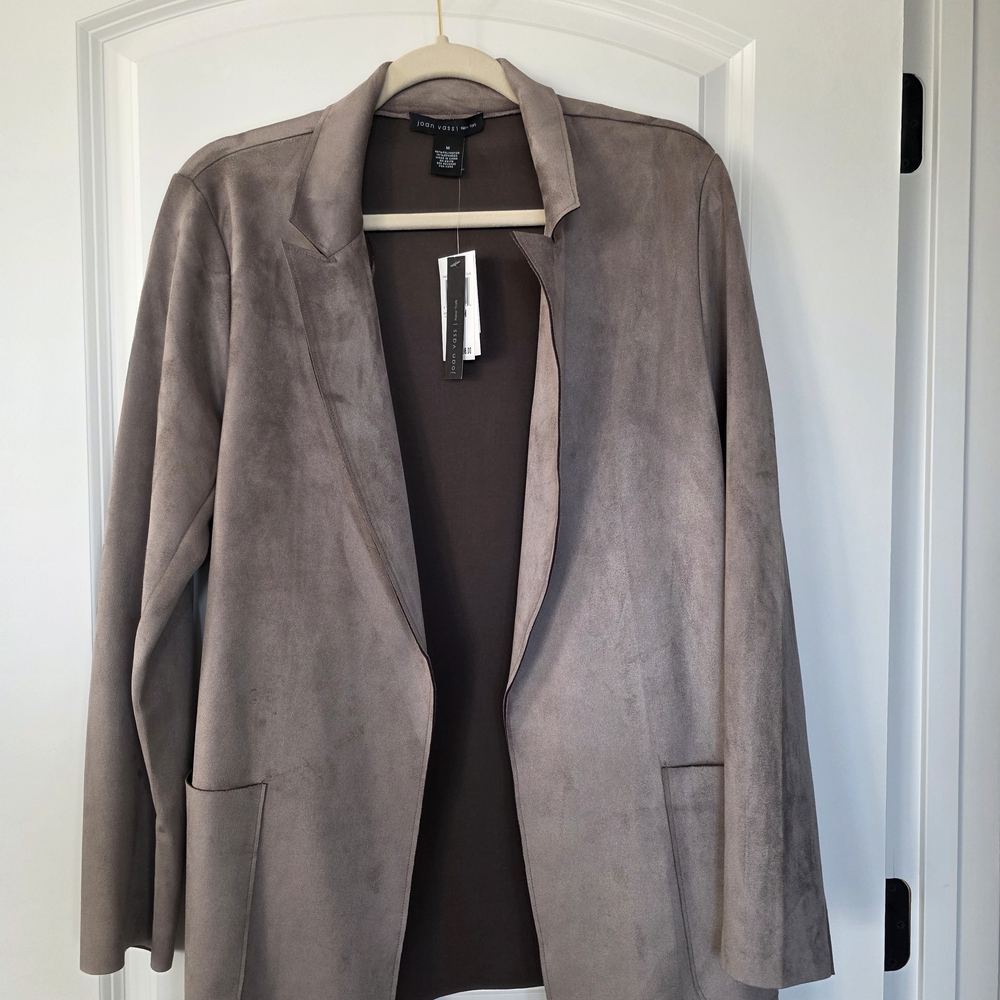 Joan Vass Women's Taupe Blazer